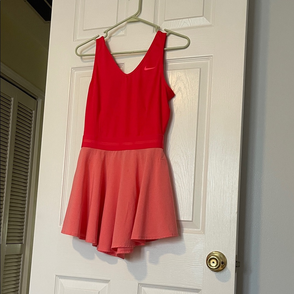 Nike Red and Pink Tennis Dress 🎾